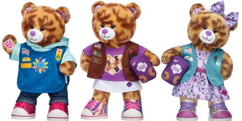 Build-A-Bear Welonlinees Girl Scout Cookie Season With a New Coconut Caramel Cookie Bear