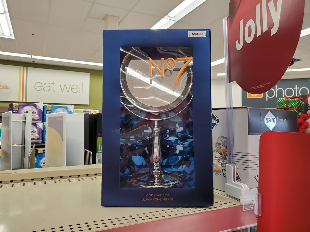 no 7 illuminating mirror on Walgreens Shelf