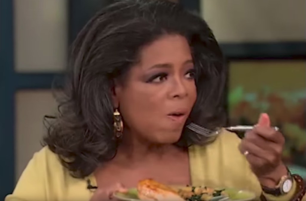 oprah tasting chicken