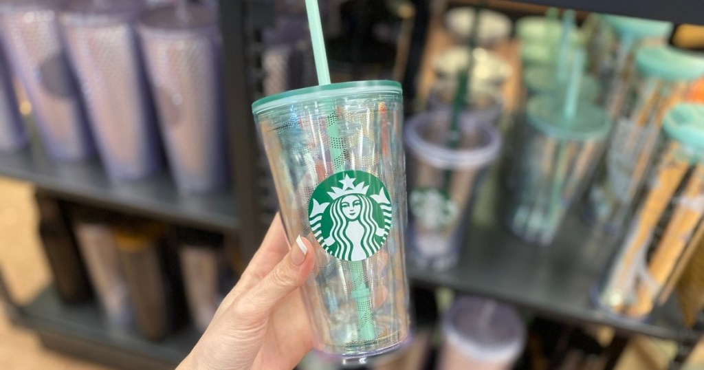 Starbucks mermaid tumbler with straw