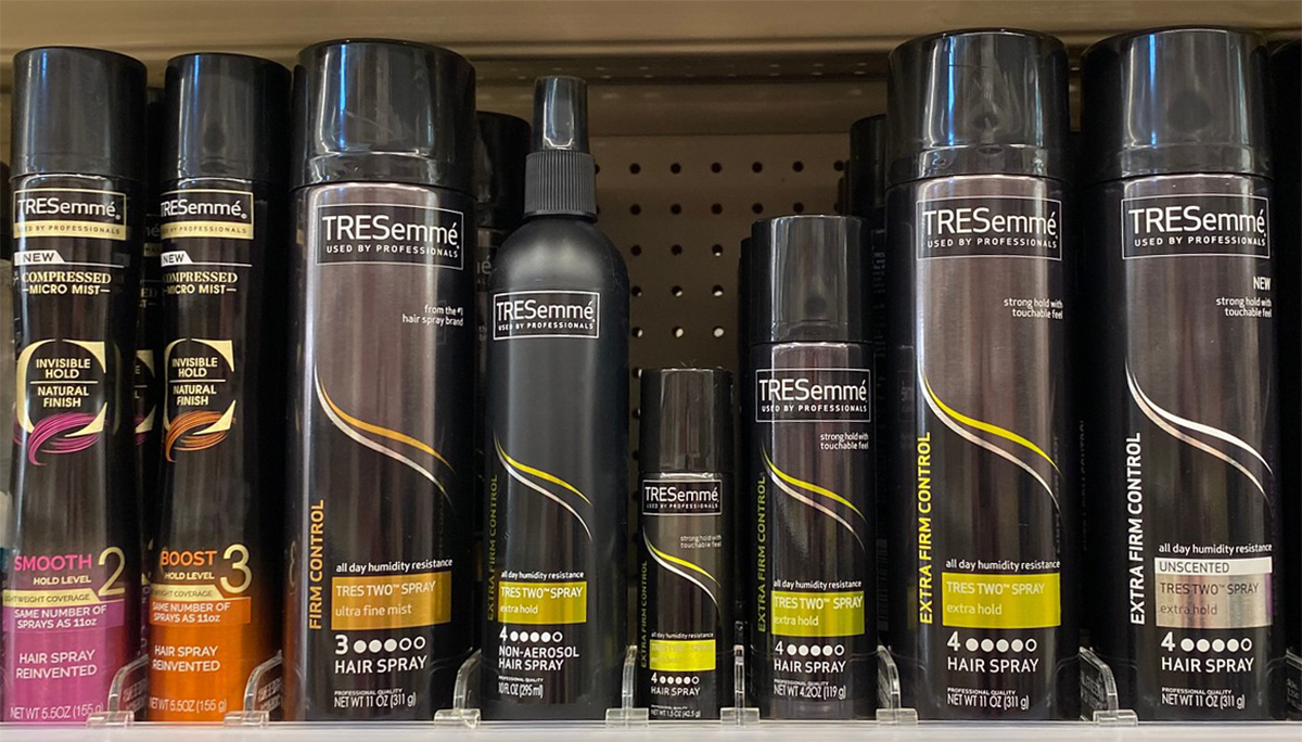 tresemme stylers on shelf in store