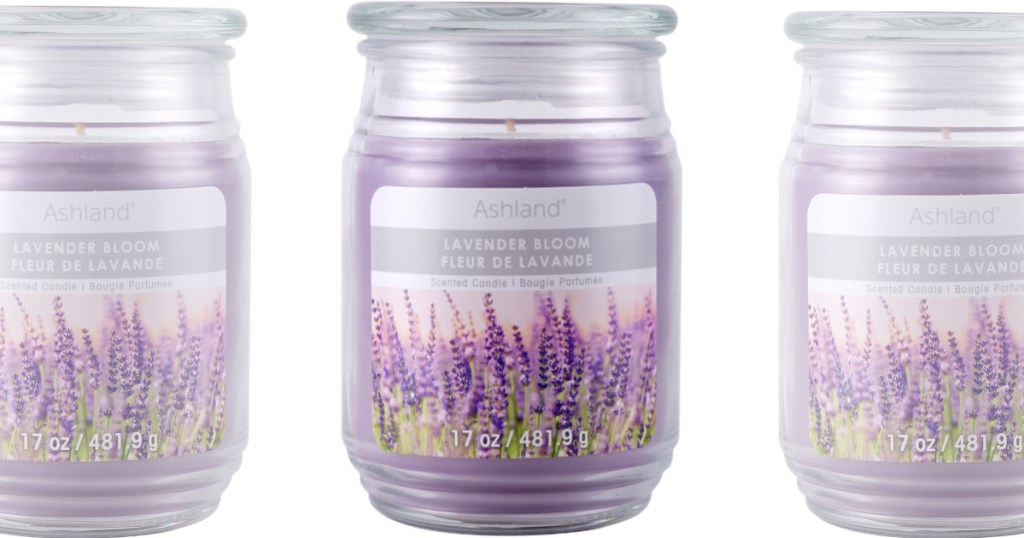 purple ashland lavender bloom candles