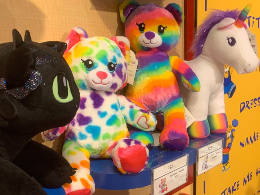 Rainbow Furry Cat at Build a Bear