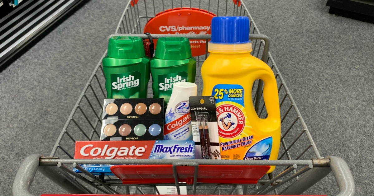 Products in cart at CVS