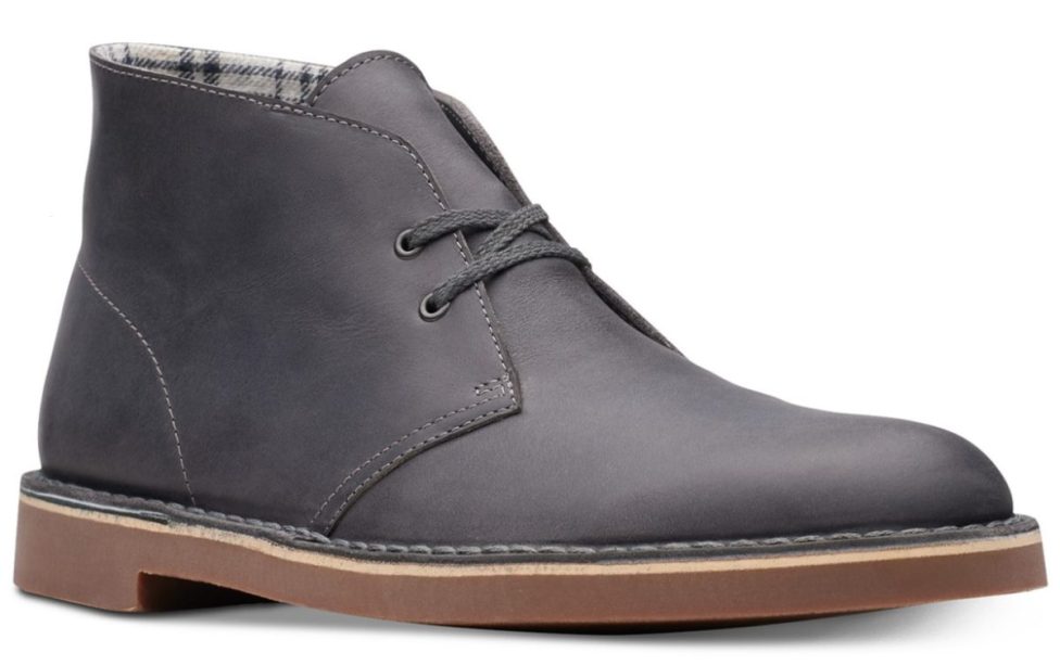 Dark gray men's boots