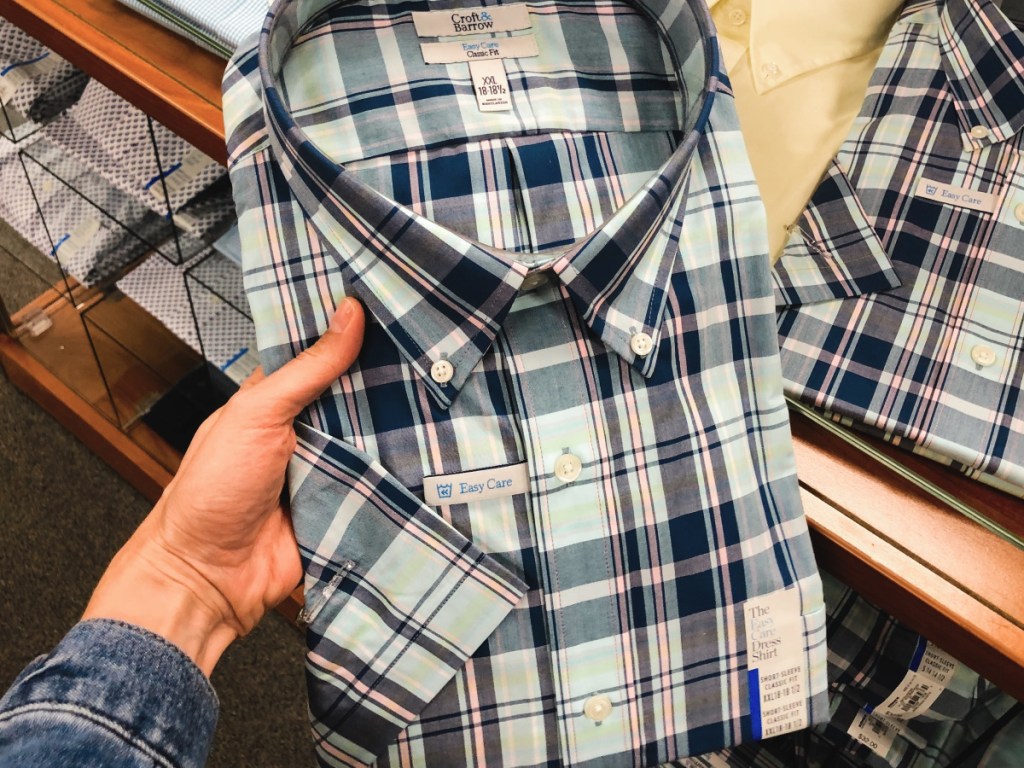 Men's blue dress shirt