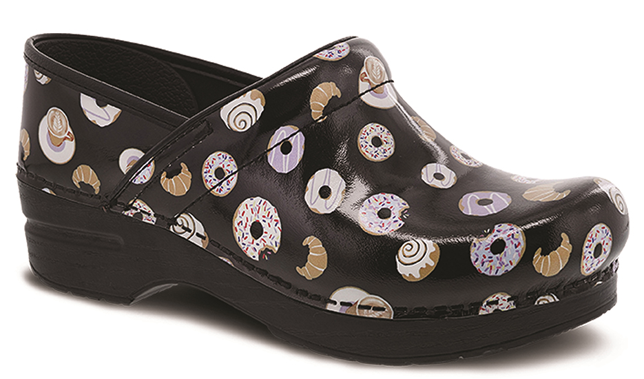 women's clogs that have donuts on them