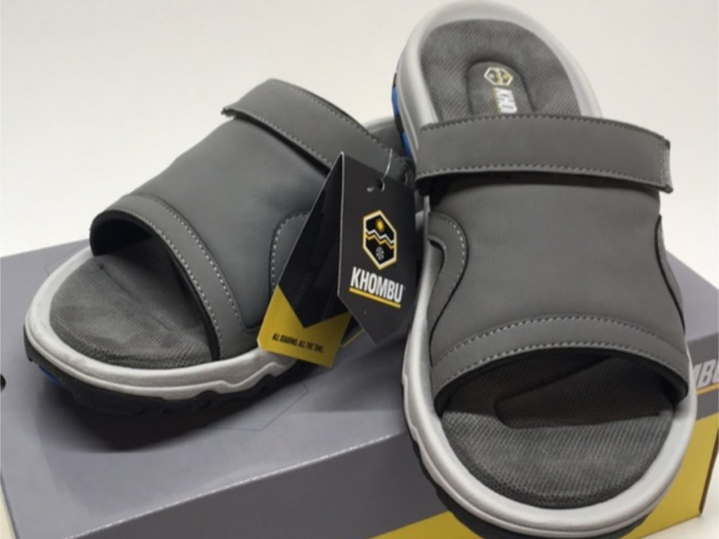 Gray men's sandal