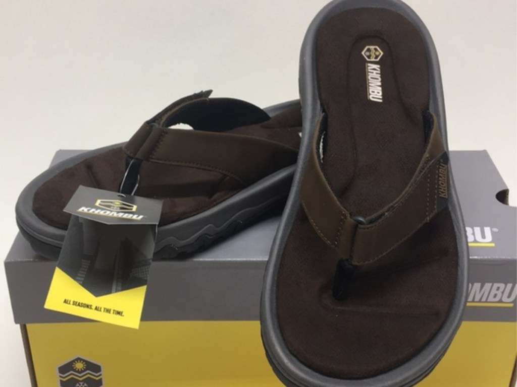 Brown men's sandals