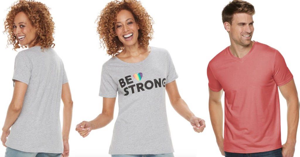 Kohl's women's and men's tees