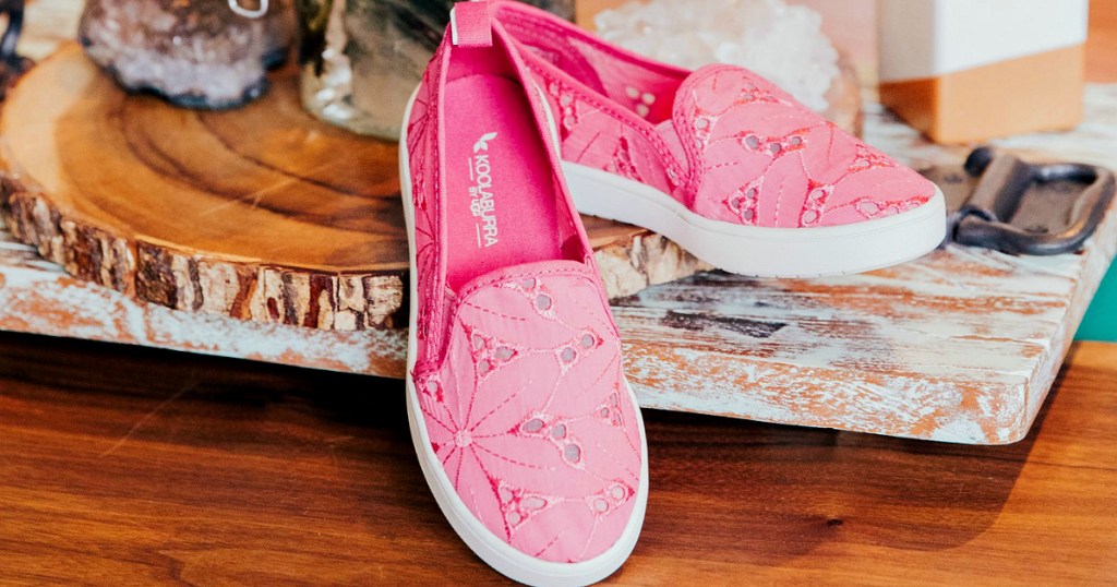 pink Koolaburra by Ugg slip ons