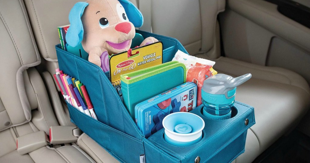 Member's Mark Car Organizer full of kid's gear