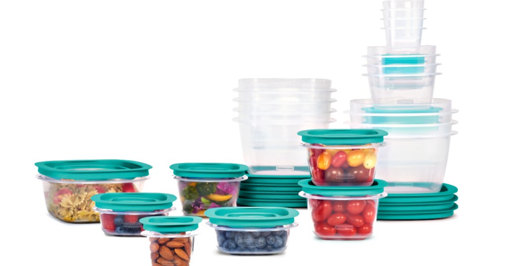 Rubbermaid 42-Piece Press & Lock Easy Find Lids Food Storage Containers