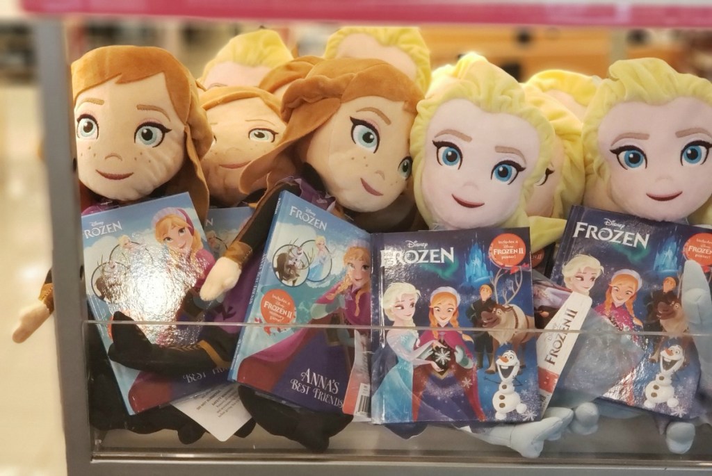 disney frozen anna and elsa dolls with books at kohls