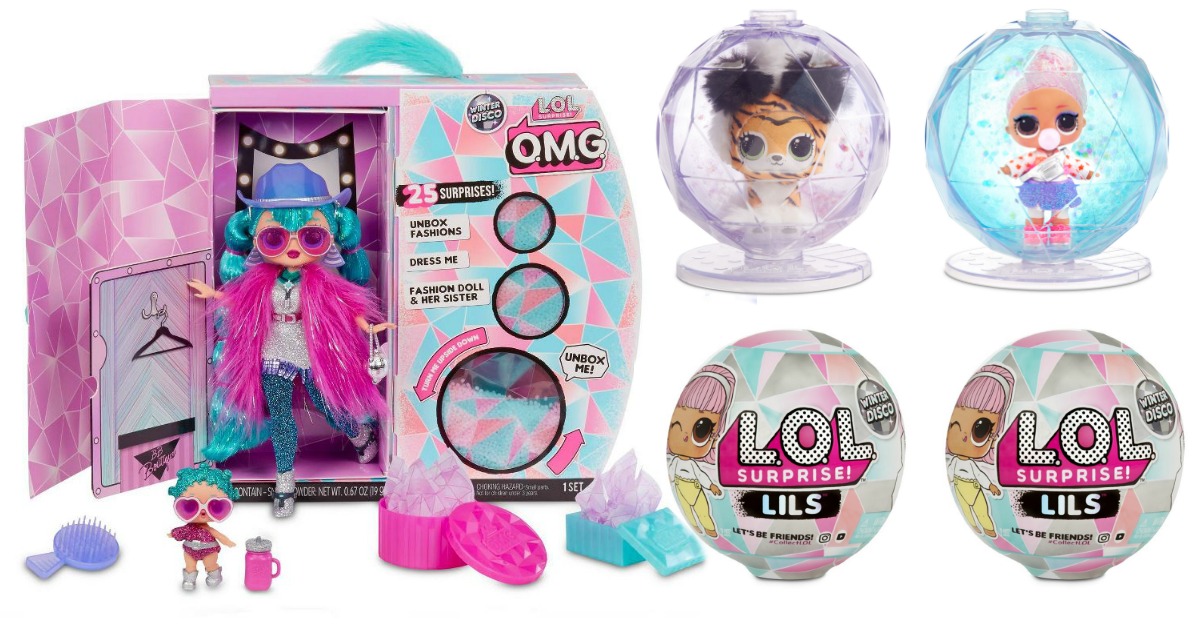 collection of LOL Surprise Winter Disco dolls