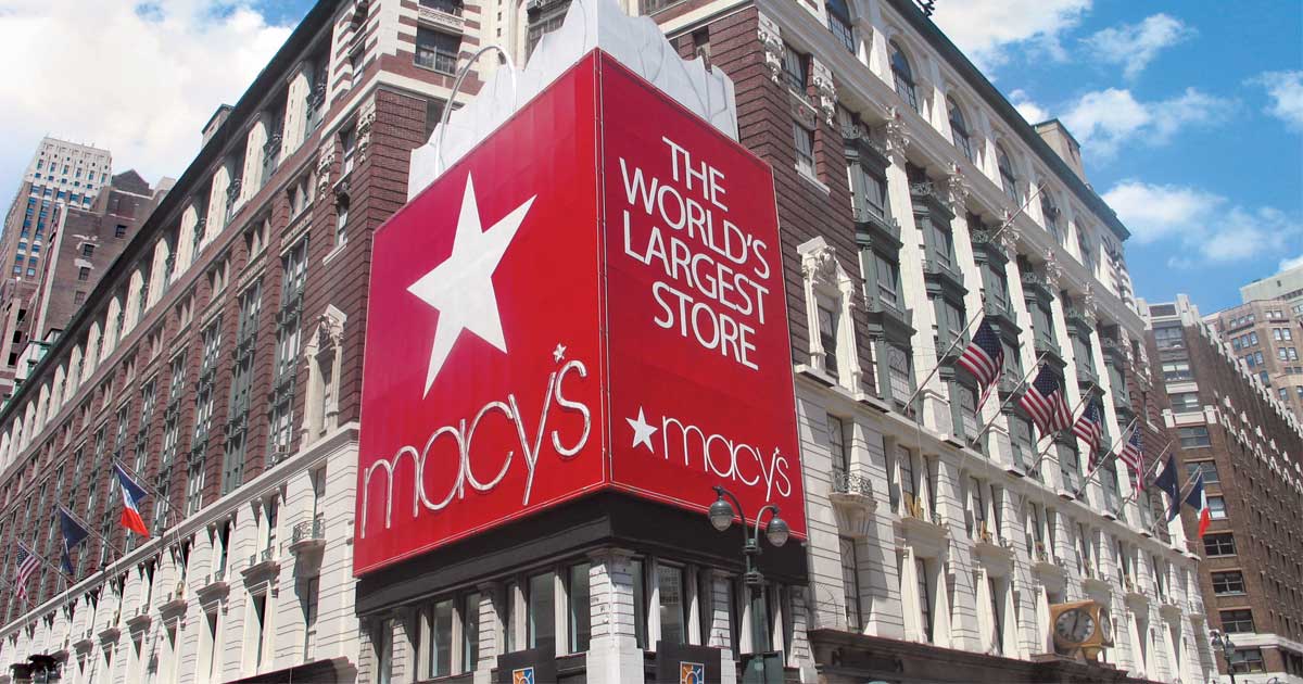 Macy's corner store front