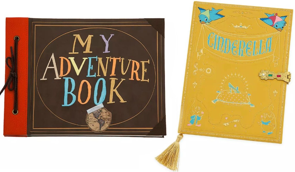 Two Disney movie themed journal books