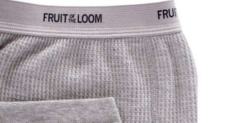 Fruit of the Loom Thermal Underwear Bottoms as Low as $3 on Amazon (Regularly $13)