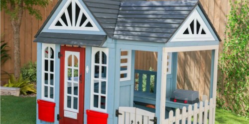 $200 Off KidKraft Timber Trail Wood Outdoor Playhouse on Zulily