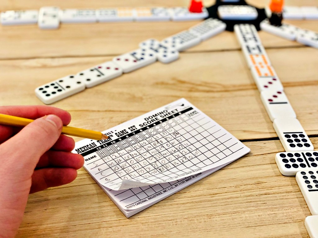 Mexican Train Domino Game score pad