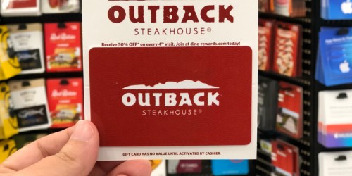 ** $85 Worth of Outback Steakhouse Gift Cards Only $74.88 on Sam’sClub.online