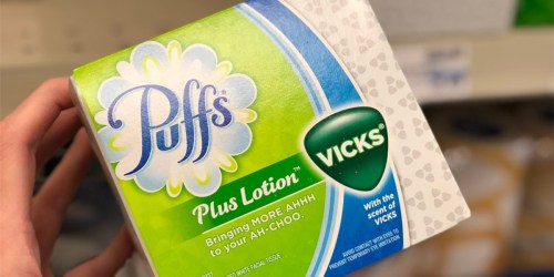 Puffs Facial Tissues 4-Pack Only $4 Shipped on Walgreens.online | Just $1 Per Box