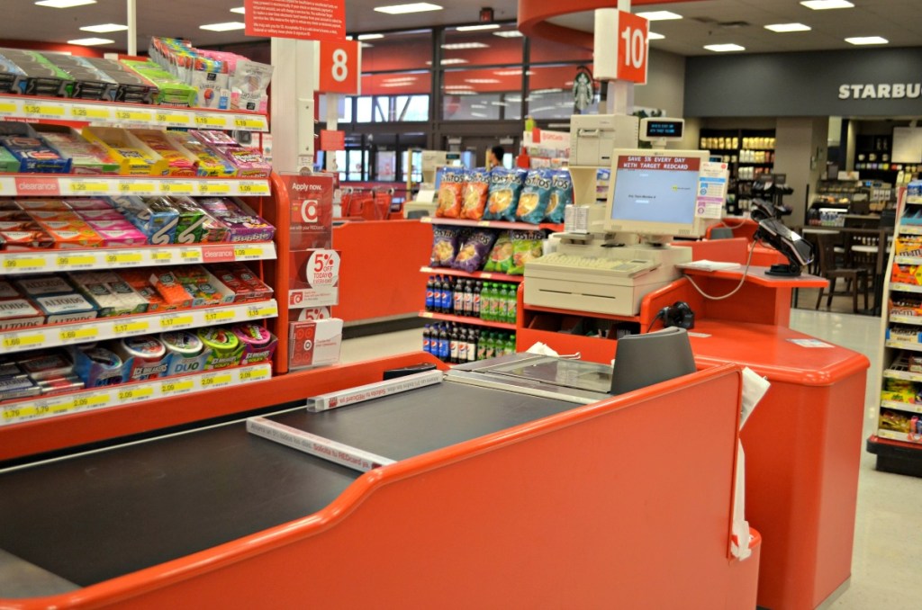 Target checkout area