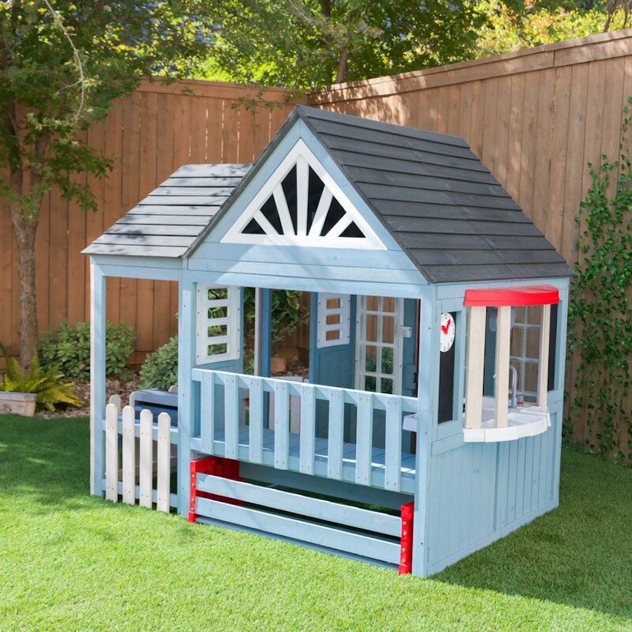 Trail Timber Playhouse in backyard