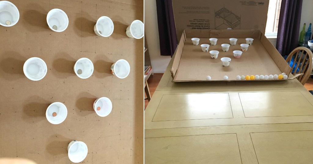 plastic cups for ping pong game