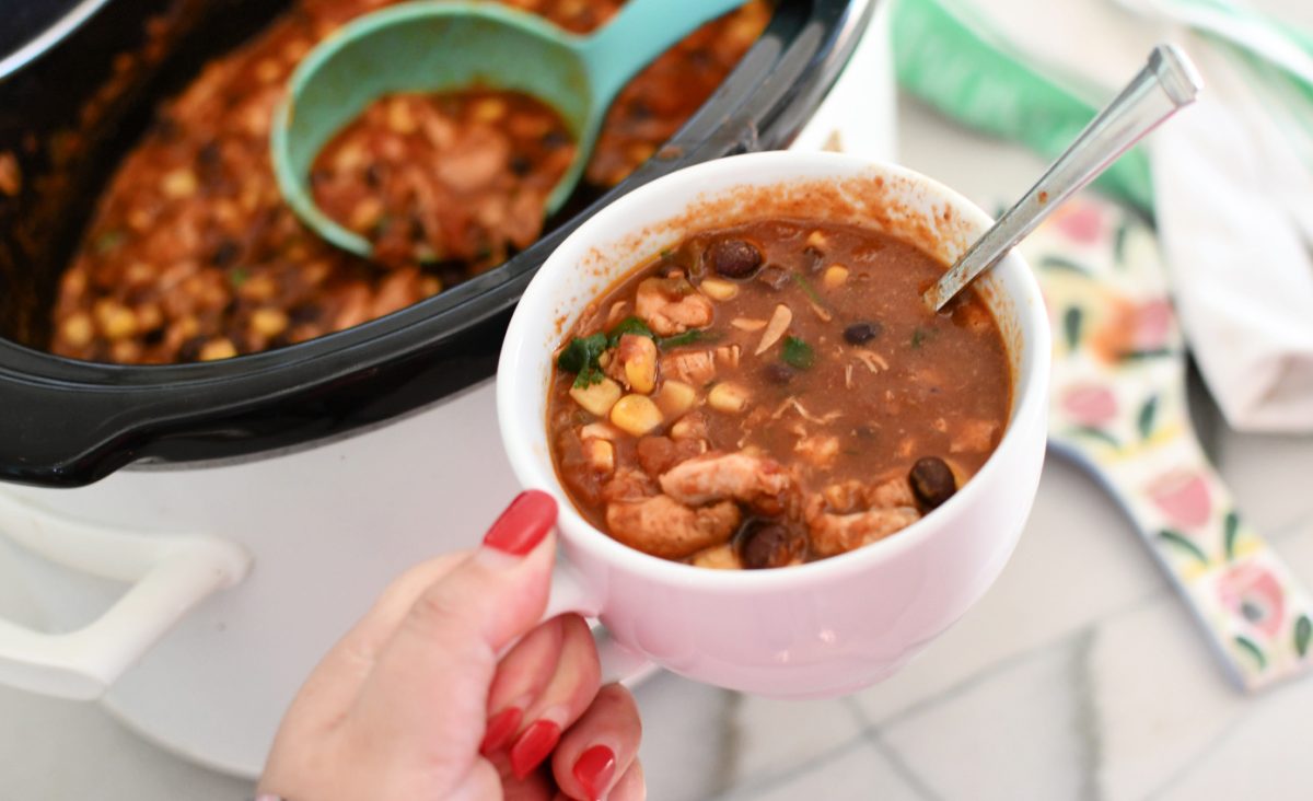 easy black bean chicken chili