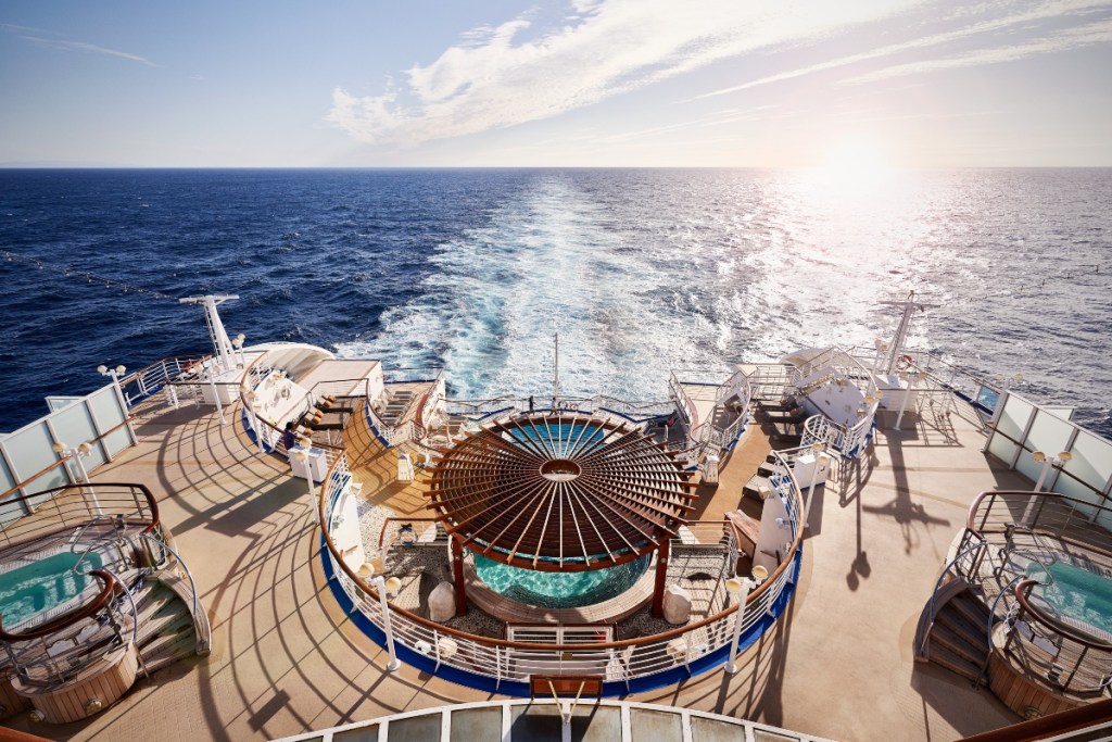 pool deck of Princess Cruise ship