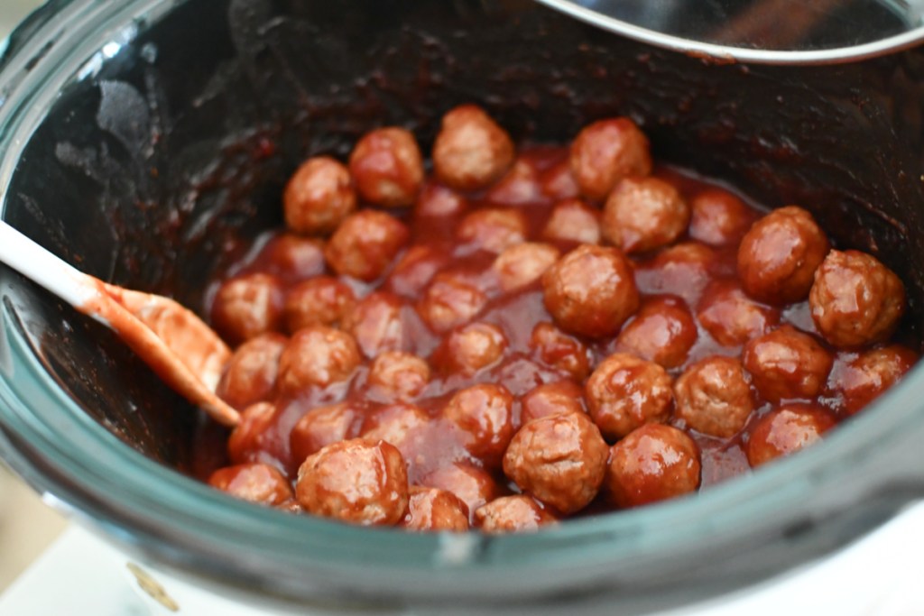 slow cooker meatballs after cooking