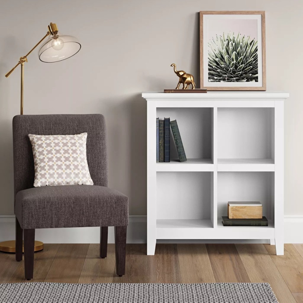 threshold white bookcase