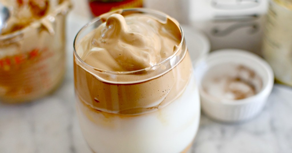 whipped instant coffee drink