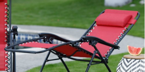 TWO Zero Gravity Lounge Chairs Only $57.99 Shipped on Walmart | Just $28.99 Each