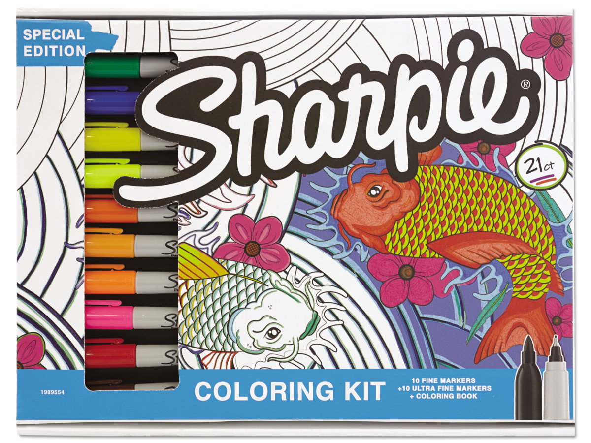 Sharpie Kit with multiple markers in package