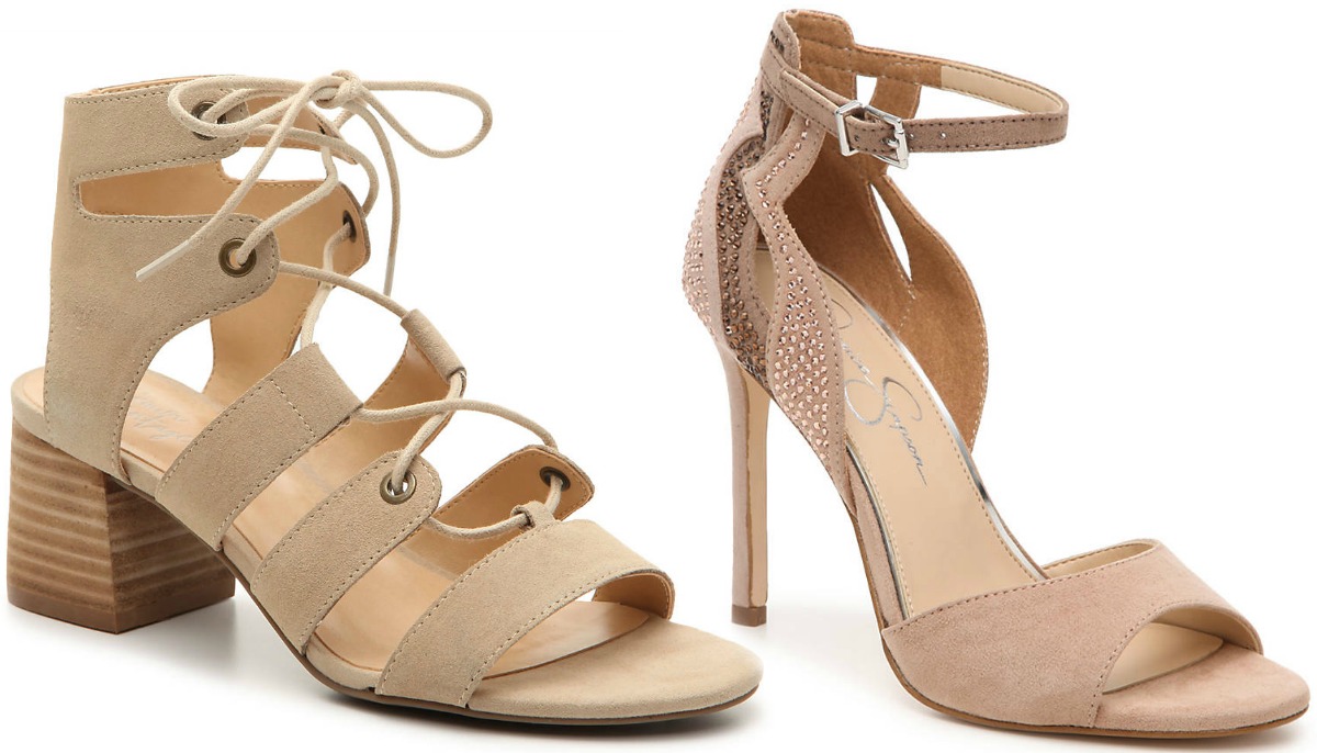 Two styles of Womens' shoes