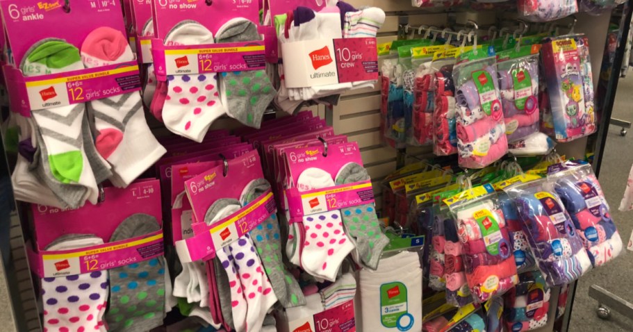 Hanes Girls Socks 10-Pack Just $3.89 on Target.online