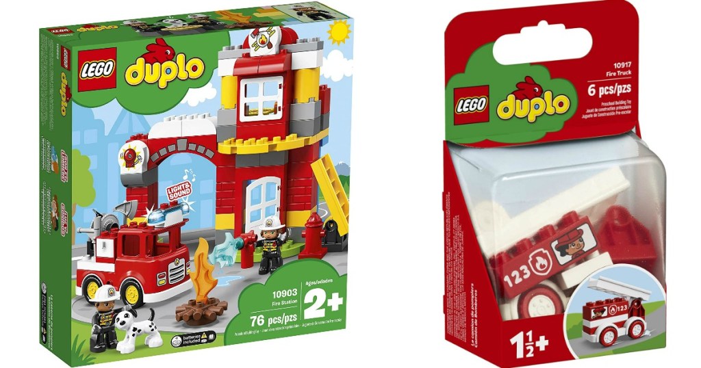 LEGO Duplo Fire Station and Truck boxes