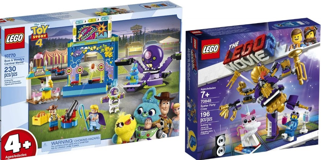 LEGO Toy Story and LEGO Movie boxes