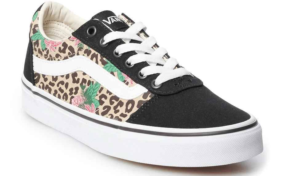 Vans Ward Black and floral shoes