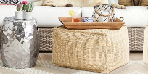 Threshold Woven Outdoor Pouf Just $38 Shipped on Target.online (Regularly $60)