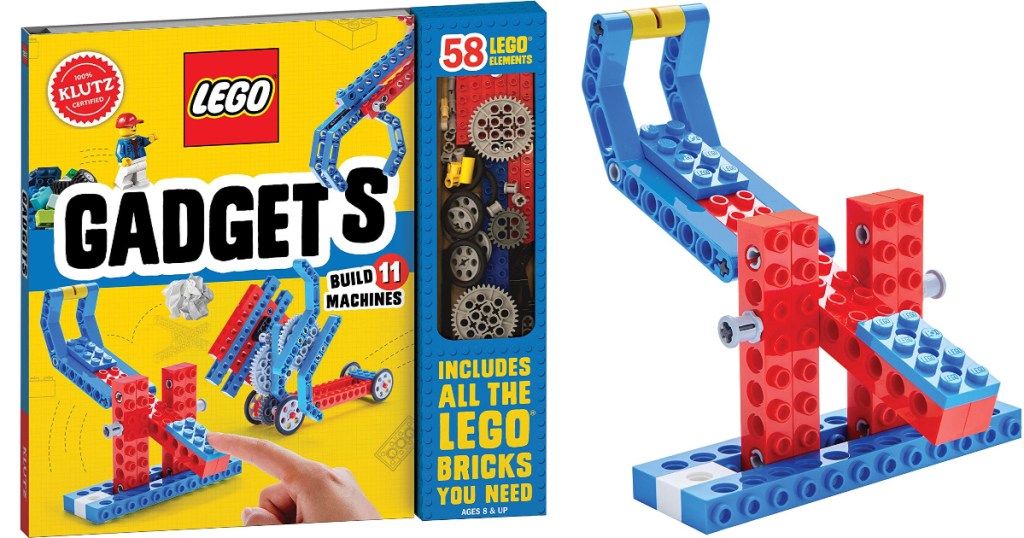 klutz lego gadgets book with lego gadget beside it