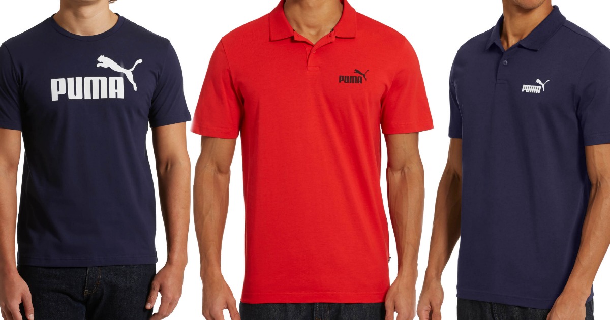 puma mens shirts and polos