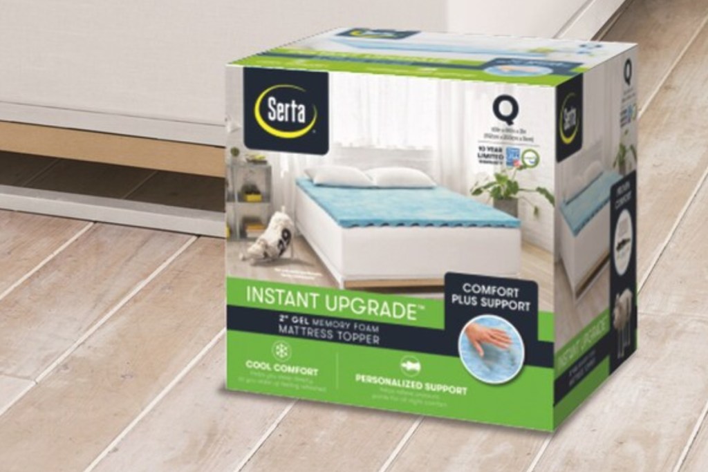 serta mattress topper in box