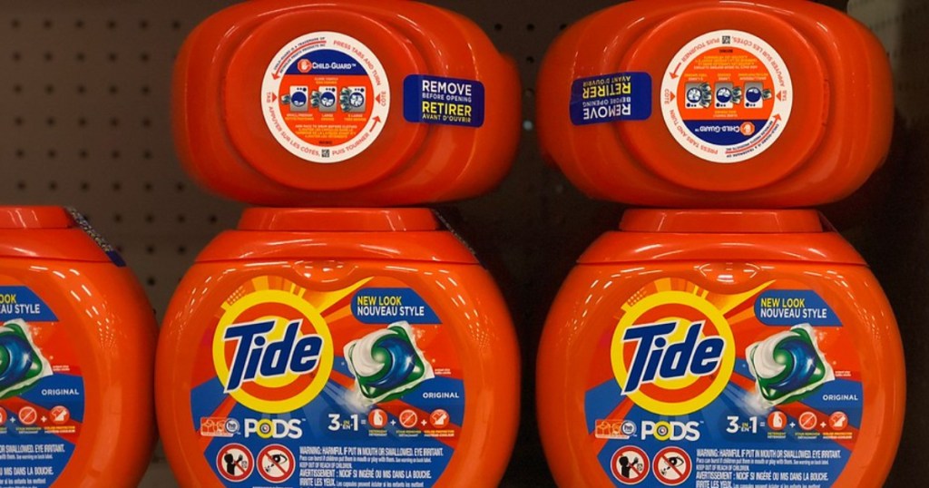 Tide PODS on store shelf