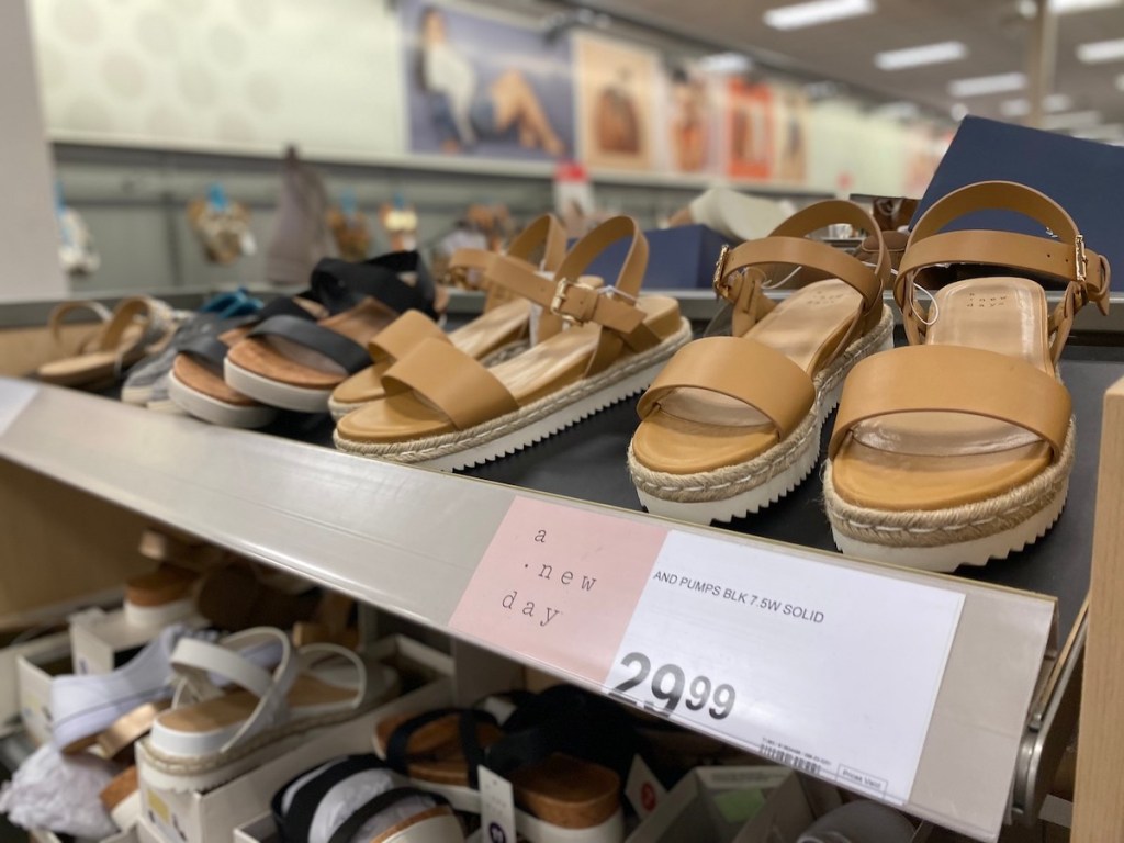 shelf of A New Day Women's Rianne Espadrille Ankle Strap Sandals in target