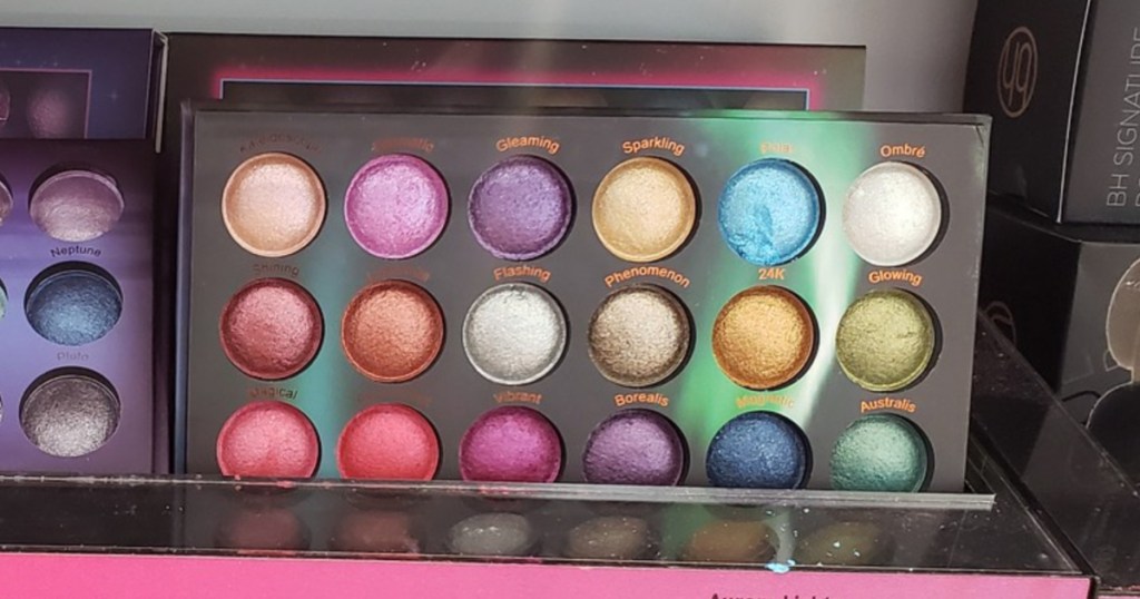 BH Aurora lights baked eyeshadow palette in store 