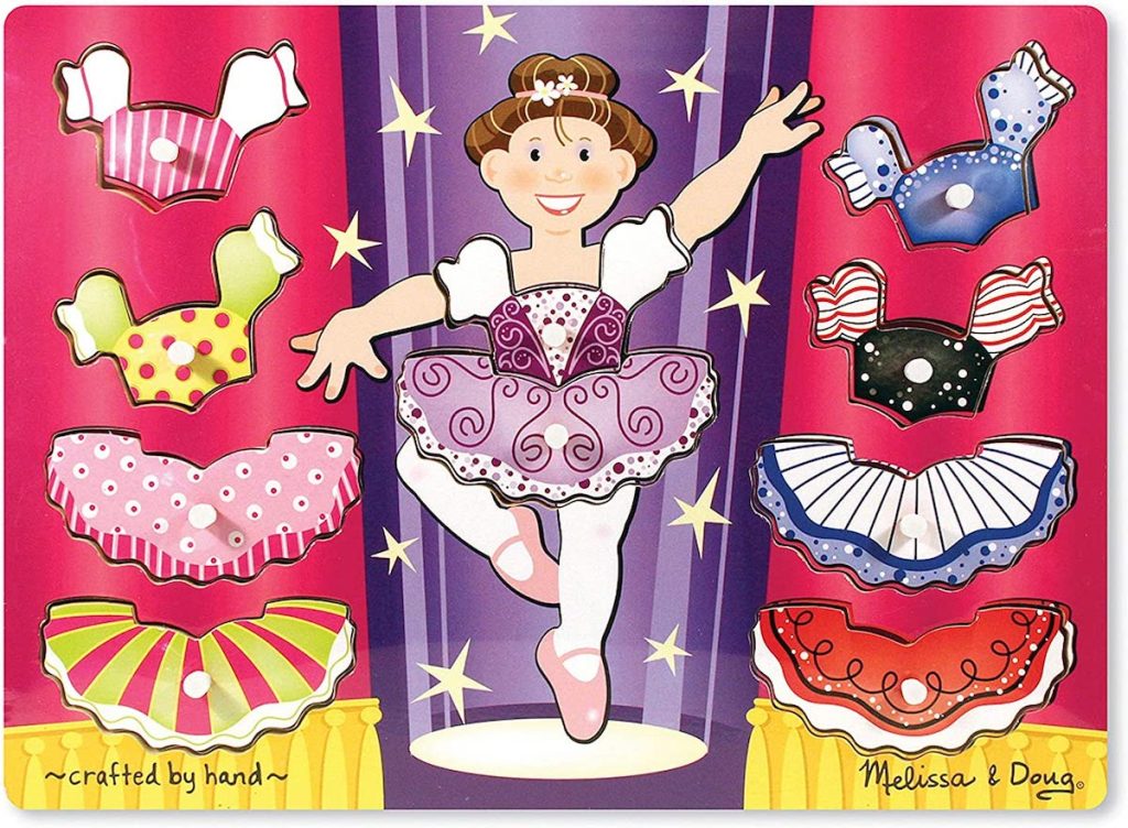 Melissa & doug Ballerina Dress-Up Mix 'n Match Peg Puzzle