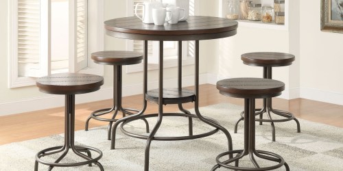 Counter-Height 5-Piece Dining Set Only $199.99 Shipped on Walmart.online (Regularly $400)